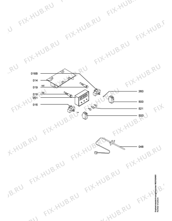Взрыв-схема плиты (духовки) Electrolux EOC5630X  ELUX ITALY - Схема узла Functional parts 267